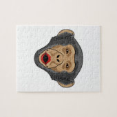 Affe mit Kiss Mund Puzzle (Horizontal)