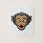 Affe mit Kiss Mund Puzzle (Vertikal)