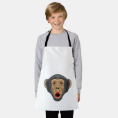 Affe mit Kiss Mund Schürze (Getragen)