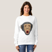 Affe mit Kiss Mund Sweatshirt (Vorne ganz)