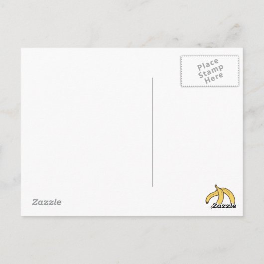 Affe mit Liebe Postkarte (Rückseite)