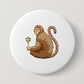 Affe mit Lollipop Button (Vorderseite)