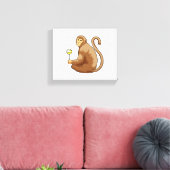 Affe mit Lollipop Leinwanddruck (Insitu (Wohnzimmer))