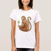 Affe mit Lollipop T-Shirt (Vorderseite)