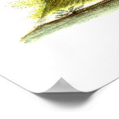 Affe mit Obst Poster (Ecke)