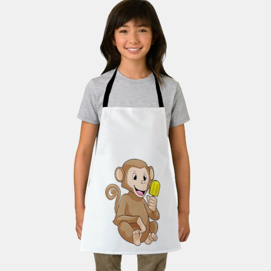 Affe mit Popsikel Schürze (Insitu)