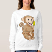 Affe mit Popsikel Sweatshirt (Vorderseite)