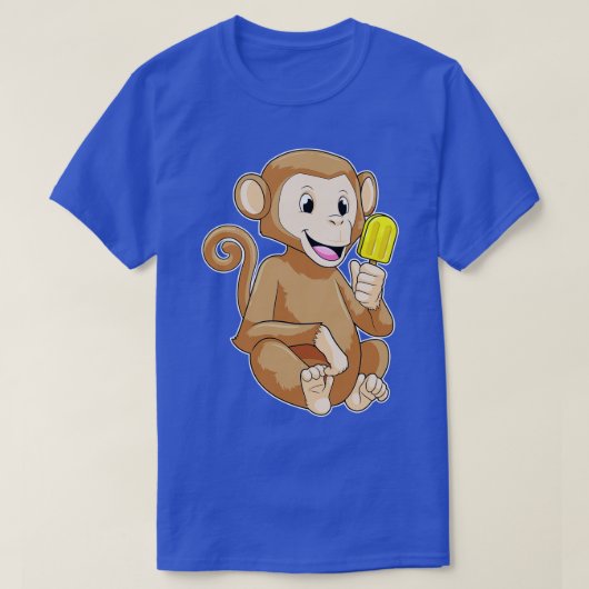 Affe mit Popsikel T-Shirt (Design vorne)