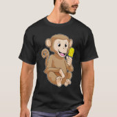 Affe mit Popsikel T-Shirt (Vorderseite)