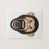 Affe mit schwarzen Haaren Puzzle (Horizontal)