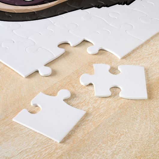 Affe mit schwarzen Haaren Puzzle (Seite)