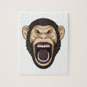 Affe mit schwarzen Haaren Puzzle (Vertikal)