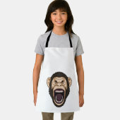 Affe mit schwarzen Haaren Schürze (Insitu)