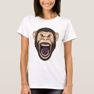 Affe mit schwarzen Haaren T-Shirt