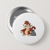 Affe mit Sonnenbrille Button (Vorne & Hinten)