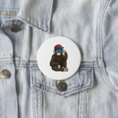 Affe mit Sonnenbrille Button (Beispiel)