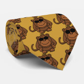 Affe mit Sonnenbrille Krawatte (Gerollt)