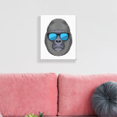 Affe mit Sonnenbrille Leinwanddruck (Insitu (Wohnzimmer))