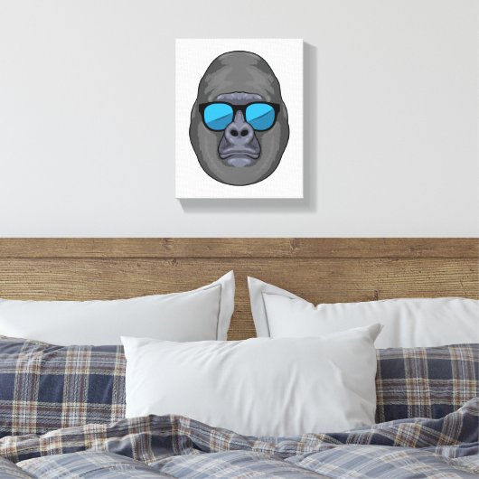 Affe mit Sonnenbrille Leinwanddruck (Insitu (Schlafzimmer))