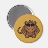 Affe mit Sonnenbrille Magnet (Vorderseite/Rückseite)