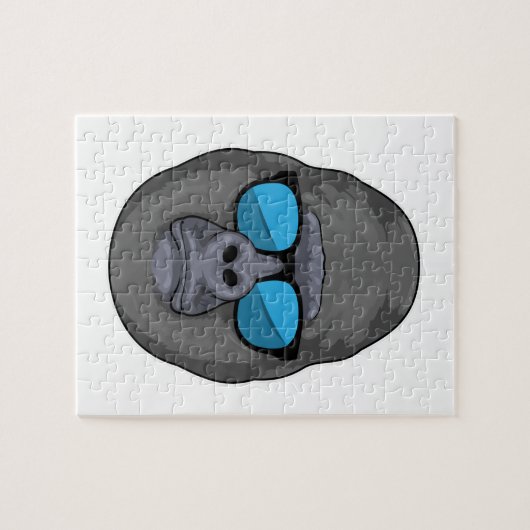 Affe mit Sonnenbrille Puzzle (Horizontal)