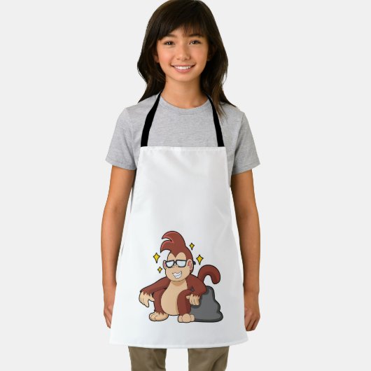 Affe mit Sonnenbrille Schürze (Insitu)