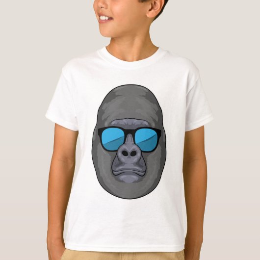 Affe mit Sonnenbrille T-Shirt (Vorderseite)