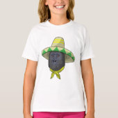 Affe mit Strohhut T-Shirt (Vorderseite)