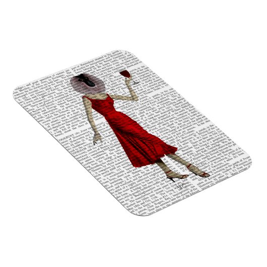 Affe mit Wein Magnet (Rechte Seite)