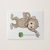 Affe mit Yo-yo Puzzle (Horizontal)