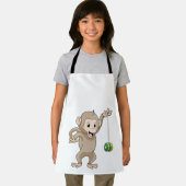 Affe mit Yo-yo Schürze (Insitu)