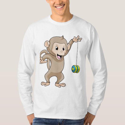 Affe mit Yo-yo T-Shirt (Vorderseite)