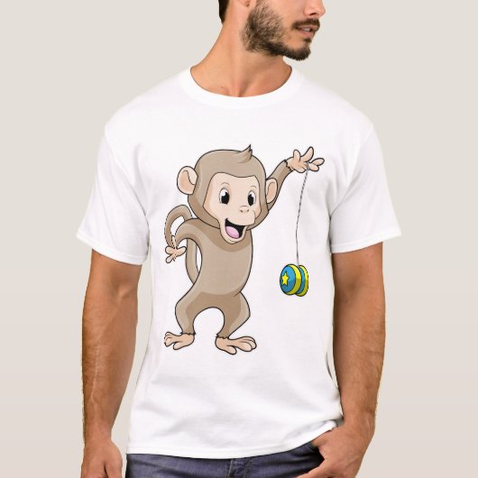 Affe mit Yo-yo T-Shirt (Vorderseite)
