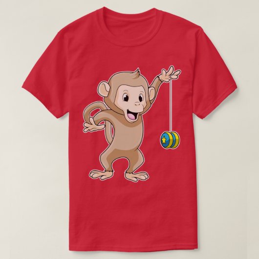 Affe mit Yoyo T-Shirt (Design vorne)