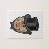 Affe mit Zylinder Puzzle (Horizontal)