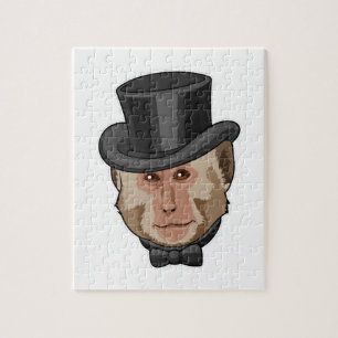 Affe mit Zylinder Puzzle