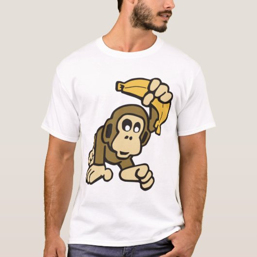 Affe-mitbanane T-Shirt (Vorderseite)