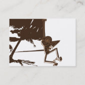 Affe - mollig visitenkarte (Rückseite)