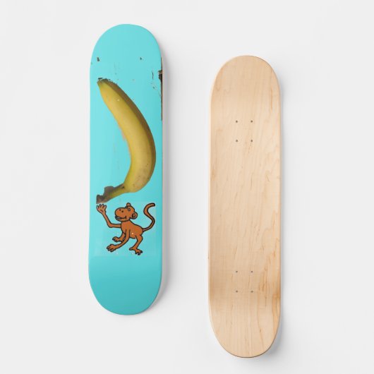 Affe-'n-Banane Skateboard (Vorderseite)