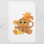 Affe Nerd Briefpapier (Vorne/Hinten)