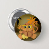 Affe Nerd Button (Vorne & Hinten)
