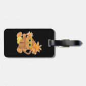 Affe Nerd Gepäckanhänger (Rückseite horizontal)