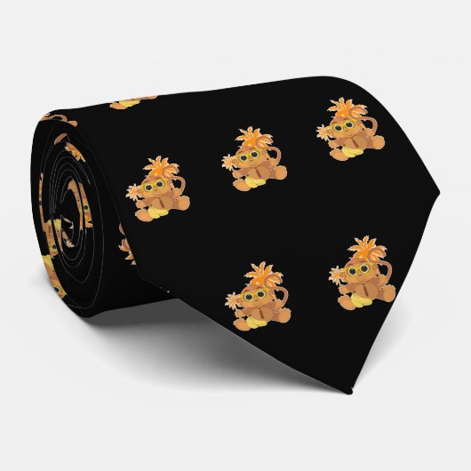 Affe Nerd Krawatte (Gerollt)