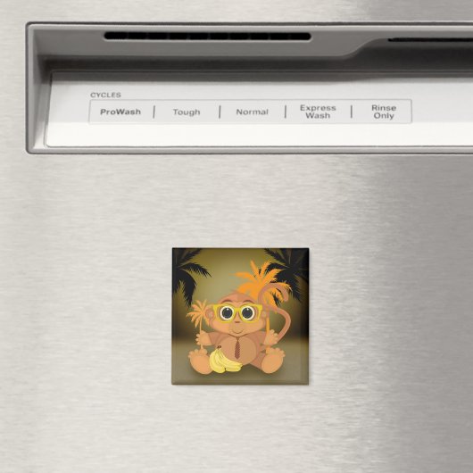 Affe Nerd Magnet (In Situ (Geschirrspüler))