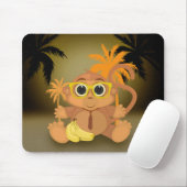 Affe Nerd Mousepad (Mit Mouse)