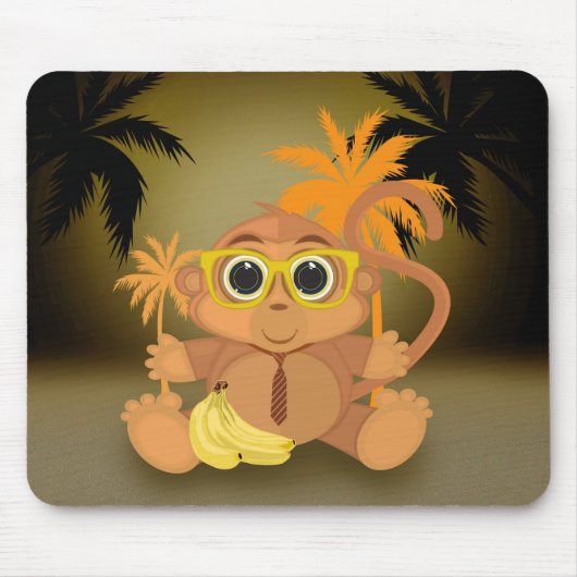 Affe Nerd Mousepad (Vorne)