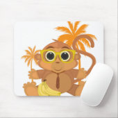 Affe Nerd Mousepad (Mit Mouse)