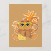 Affe Nerd Postkarte (Vorderseite)