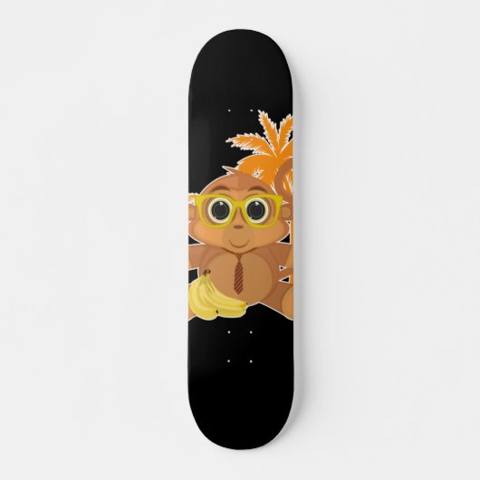 Affe Nerd Skateboard (Vorne)