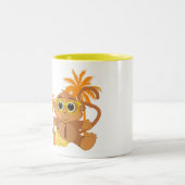 Affe Nerd Zweifarbige Tasse (Mittel)